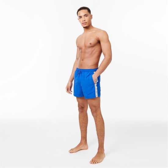 Jack Wills Mid-Length Swim Shorts Кобалтово лентирано Мъжки къси панталони