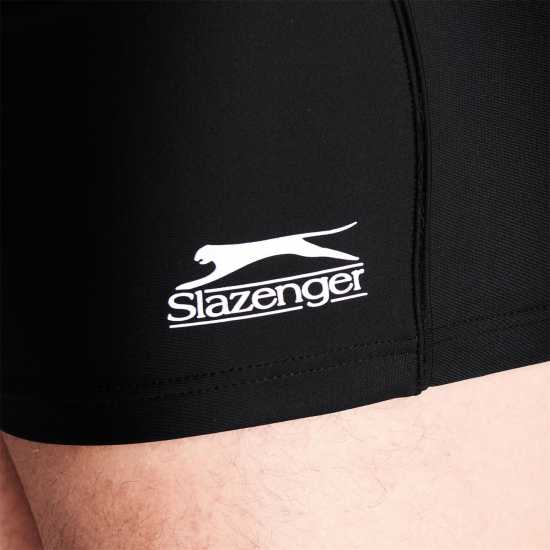 Slazenger Мъжки Плувни Боксерки Lycra® Xtra Life™ Swimming Boxers Mens Черно Мъжки плувни шорти и клинове