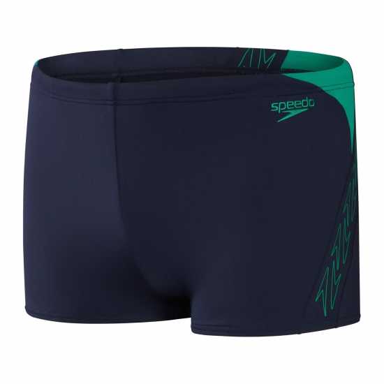 Speedo Мъжки Шорти Hyper Boom Slice Aquashorts Mens Navy/Green Мъжки плувни шорти и клинове