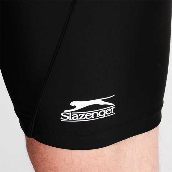 Slazenger Мъжки Плувен Клин Lycra® Xtra Life ™ Swimming Jammers Mens Черно Мъжки плувни шорти и клинове