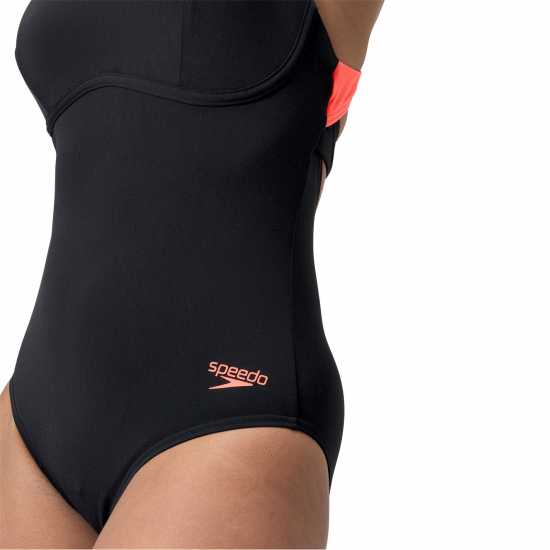 Speedo Womens Flex Band Swimsuit With Built In Swim Bra  Дамски бански