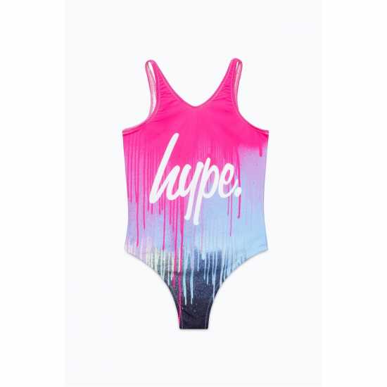 Hype Script Swimsuit In99  Детски бански и бикини