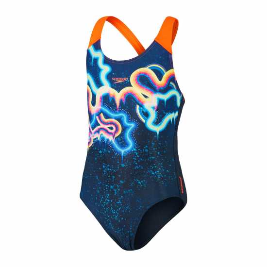 Speedo Digi Plt Spbk Jn99  Бански за момичета