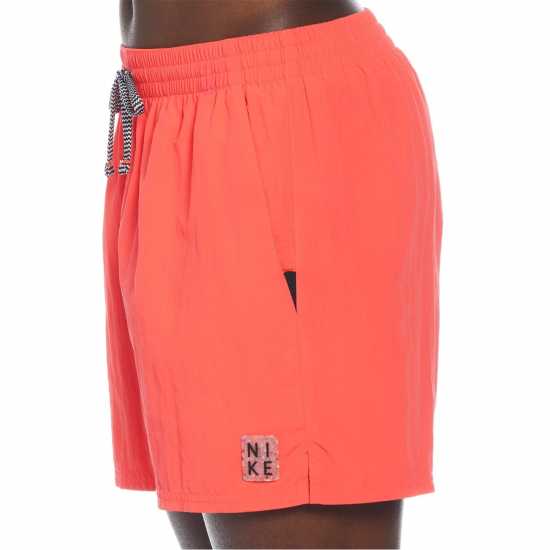 Nike Мъжки Шорти 5Inch Volley Shorts Mens Бордо Красно Мъжки плувни шорти и клинове