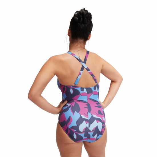 Speedo Vnck Prnt 1Pc Ld99  