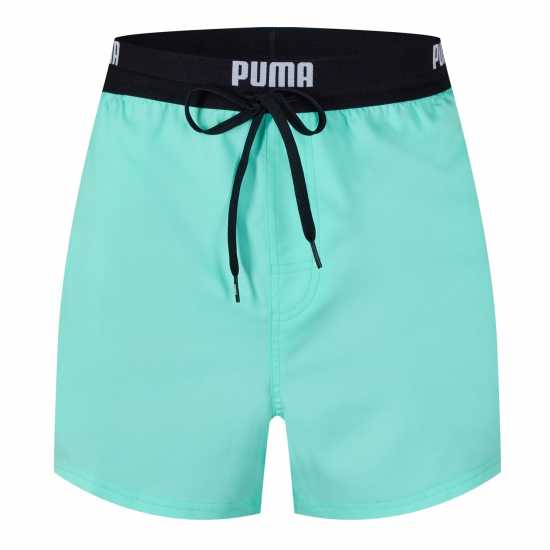 Puma Logo Shorts Електрически мента Мъжки плувни шорти и клинове