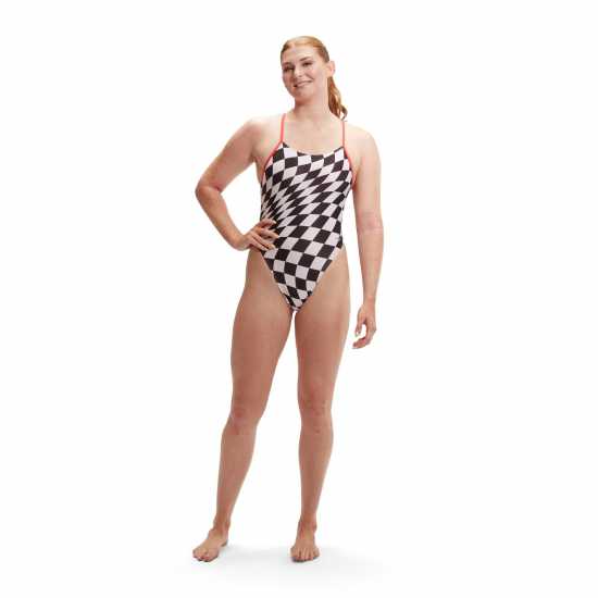 Speedo Alov Dgi 1Pc Ld99 Черно/Бяло 