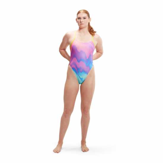 Speedo Alov Dgi 1Pc Ld99 Розово/Синьо 