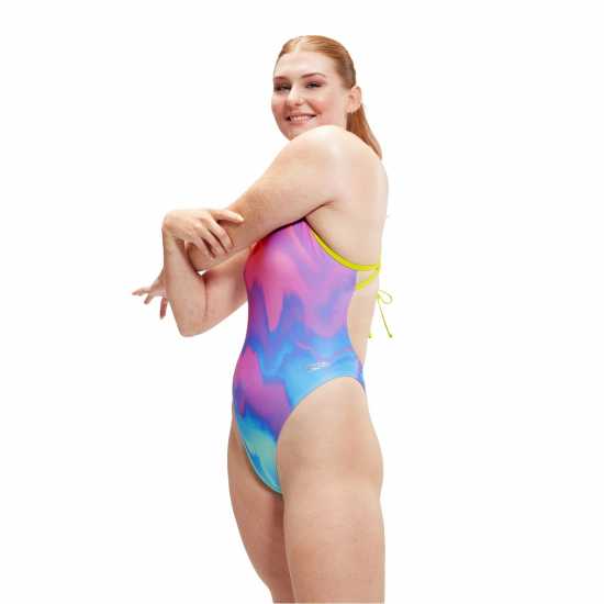 Speedo Alov Dgi 1Pc Ld99 Розово/Синьо 