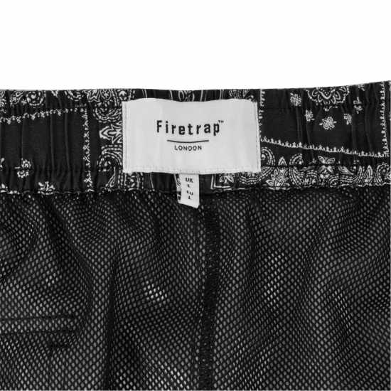 Firetrap Мъжки Плувни Шорти Printed Swim Shorts Mens Бандана Мъжки къси панталони