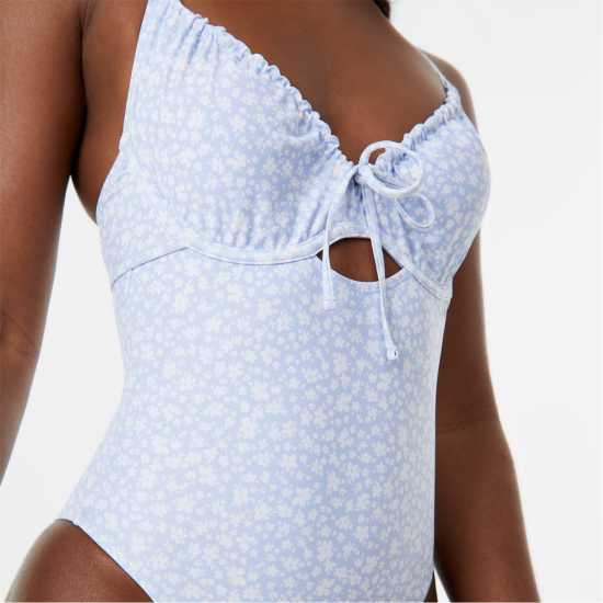 Jack Wills Underwired Tie Front Swimsuit  Бикини танкини шорти