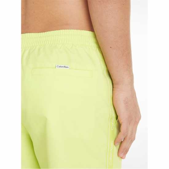 Calvin Klein Мъжки Плувни Шорти Medium Tape Swim Shorts Mens Слънчево лимон LLD Мъжки къси панталони