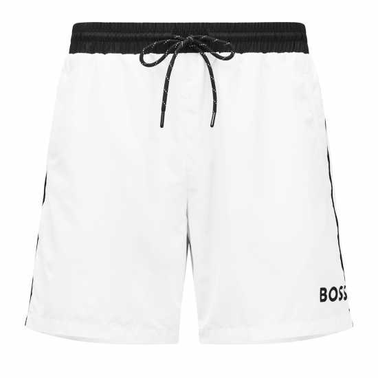 Usc Boss Starfish Swim Shorts Бяло/Черно 100 Мъжки къси панталони