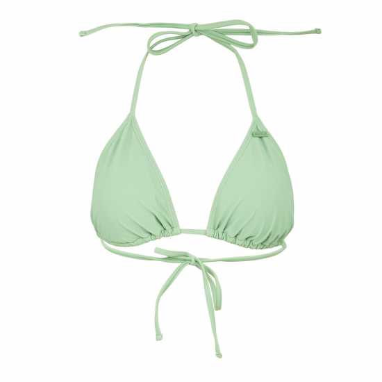 Soulcal Tie Bikini Top  Ld43 Майско зелено Дамско облекло плюс размер