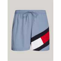 Tommy Hilfiger Flag Swim Shorts Сино Въгле 