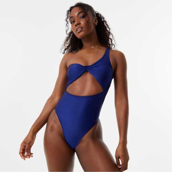 Jack Wills High Shine Asymmetric Swimsuit  Бикини танкини шорти