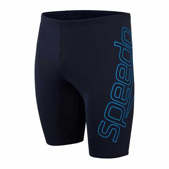 Speedo Мъжки Плувни Шорти Boom Logo Placement Jammer Swim Shorts Mens Морско синьо/синьо Мъжки плувни шорти и клинове