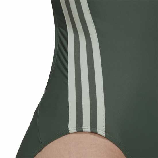 Adidas Classic 3-Stripes Swimsuit Womens GreenOxid Дамски бански