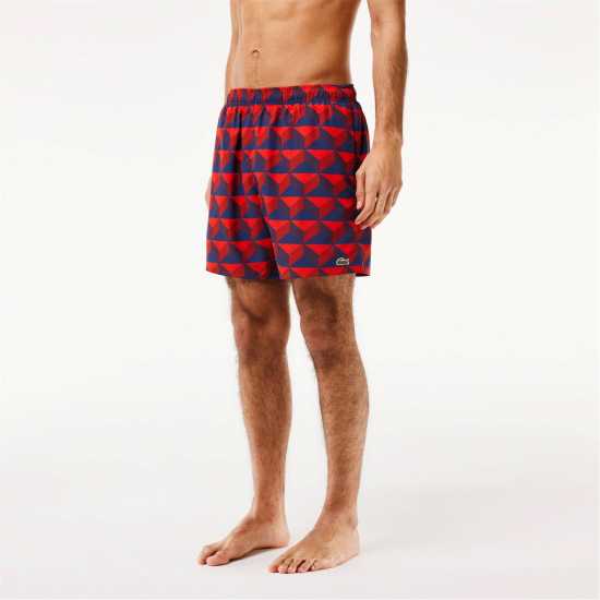 Lacoste Aop Swim Sn42 Червено IKL Swimwear Under 40