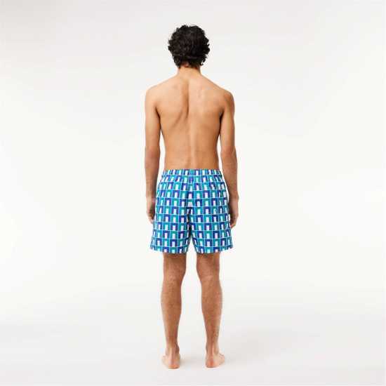 Lacoste Aop Swim Sn42 Зелен IS8 Swimwear Under 40