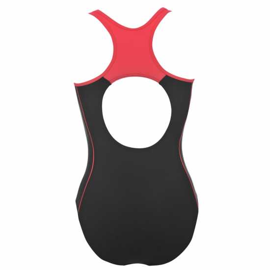 Slazenger Дамски Бански Костюм Racer Back Lycra® Xtra Life™ Swimsuit Ladies Черно Дамски бански