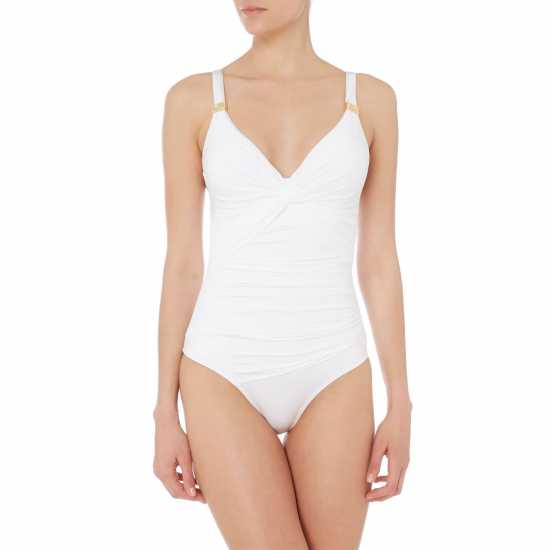 Biba Icon Swimsuit With Tummy Control Бяло Дамски бански