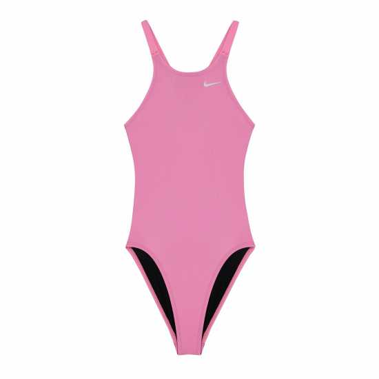 Nike Дамски Бански Костюм Fastback Swimsuit Ladies Поляризиран розов Дамски бански