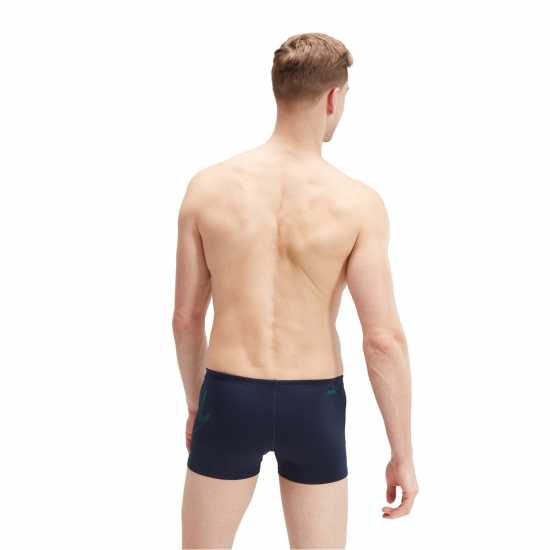 Speedo Hbm Plt Sht Sn99 Navy/Green Мъжки плувни шорти и клинове