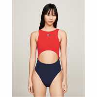 Tommy Hilfiger Cutout Swimsuit Ld43  Womens