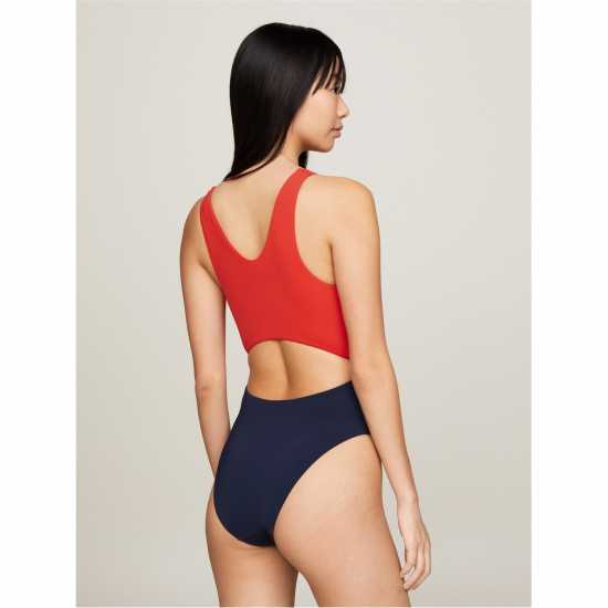 Tommy Hilfiger Cutout Swimsuit Ld43  Womens