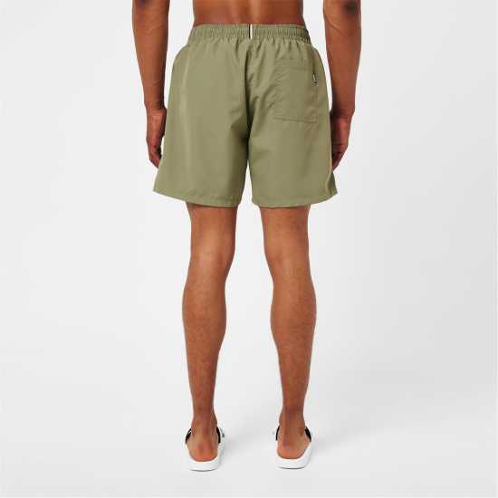 Hugo Boss Мъжки Плувни Шорти Boss Dolphin Swim Shorts Mens Хаки/Бяло Swimwear Under 40