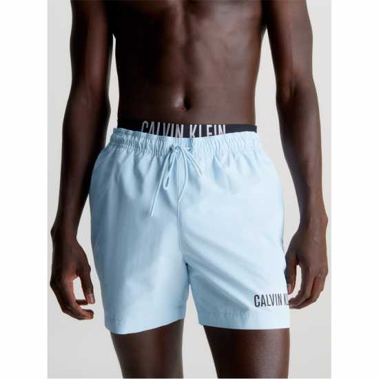 Calvin Klein Intense Power Double Waistband Swim Shorts Пудра Аква C7S 