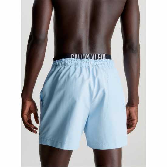 Calvin Klein Intense Power Double Waistband Swim Shorts Пудра Аква C7S 