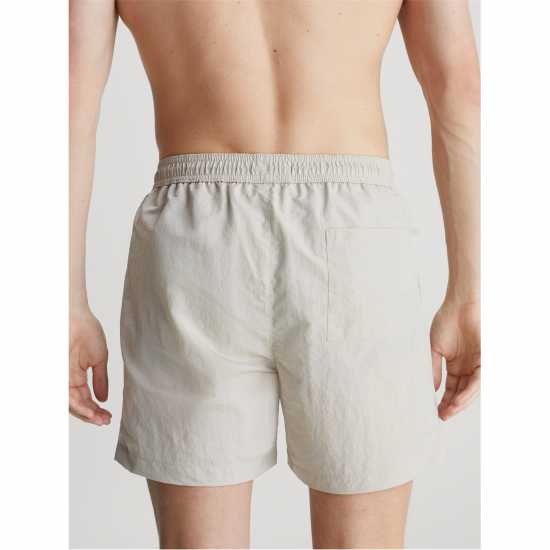 Calvin Klein Medium Drawstring Swim Shorts Сребрено ОблачениеPE0 Мъжки къси панталони