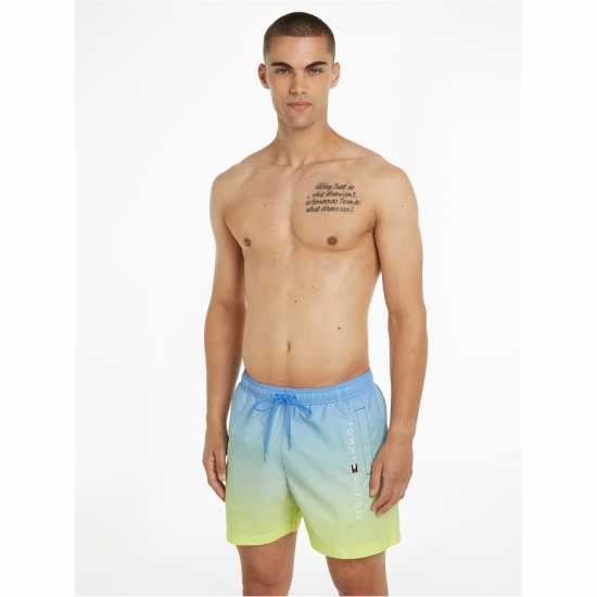 Tommy Hilfiger Thb Ombre Clssc Swim Sn44 Синьо/Жълто 0LK 