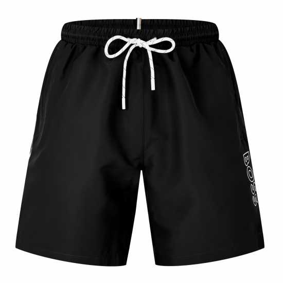 Hugo Boss Мъжки Плувни Шорти Boss Swim Shorts Mens Черно 001 Мъжки плувни шорти и клинове