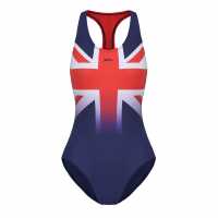 Slazenger Union Jack Racer Back Womens  Дамски бански