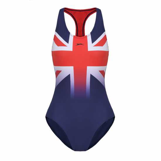 Slazenger Union Jack Racer Back Womens  Дамски бански