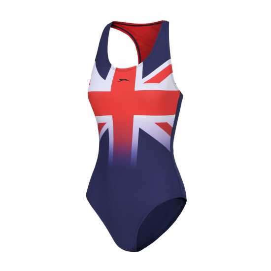 Slazenger Union Jack Racer Back Womens  Дамски бански