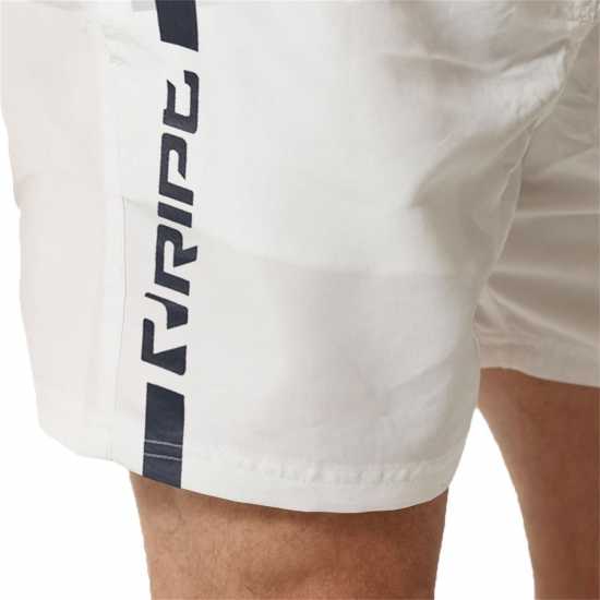 Спортни Гащета Ript Essentials Verticle Stripe Swimming Trunks Mens Бяло/Морско синьо Мъжки плувни шорти и клинове