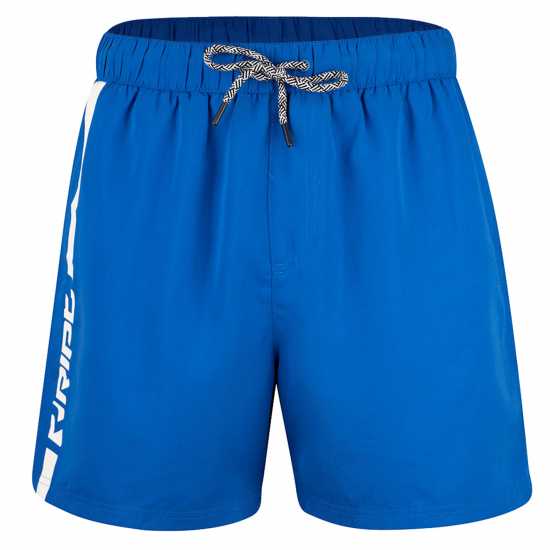 Спортни Гащета Ript Essentials Verticle Stripe Swimming Trunks Mens Кралско синьо / бяло Мъжки къси панталони