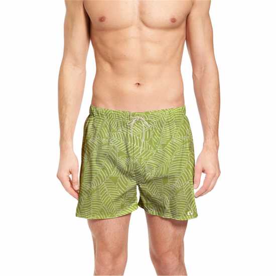 Мъжки Плувни Шорти Ript Leaf Print Swim Shorts Mens Хаки Мъжки къси панталони