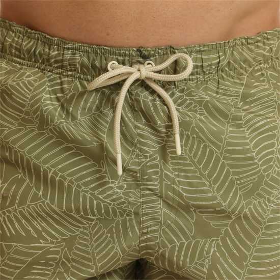 Мъжки Плувни Шорти Ript Leaf Print Swim Shorts Mens Хаки Мъжки къси панталони