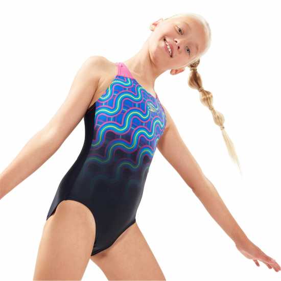 Speedo Splashback Swimsuit Juniors  Детски бански и бикини