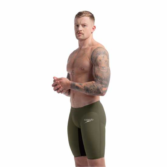 Speedo Fastskin Lzr Pure Valor 2.0 Jammer Green/Black Мъжки плувни шорти и клинове