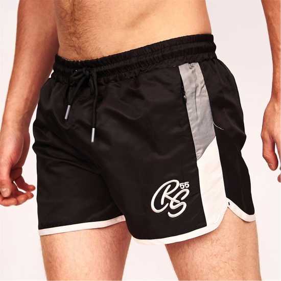 Crosshatch Barli Short Sn99 Черно Мъжки плувни шорти и клинове