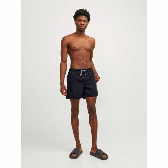 Jack And Jones Fiji Double Logo Swim Shorts Черно Мъжки плувни шорти и клинове