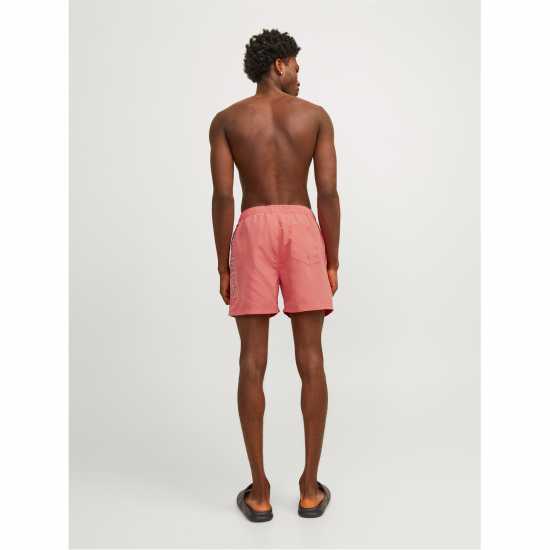 Jack And Jones Fiji Double Logo Swim Shorts Горещ Корал Мъжки плувни шорти и клинове