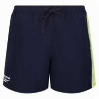 Reebok Reu Swim Shorts Navy/Yellow Мъжки къси панталони