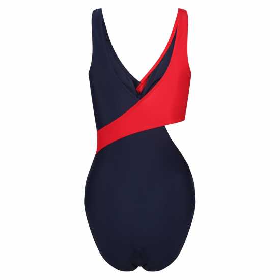 Reebok Ariel Swim Suit Womens Морска синьо/червено Дамски бански